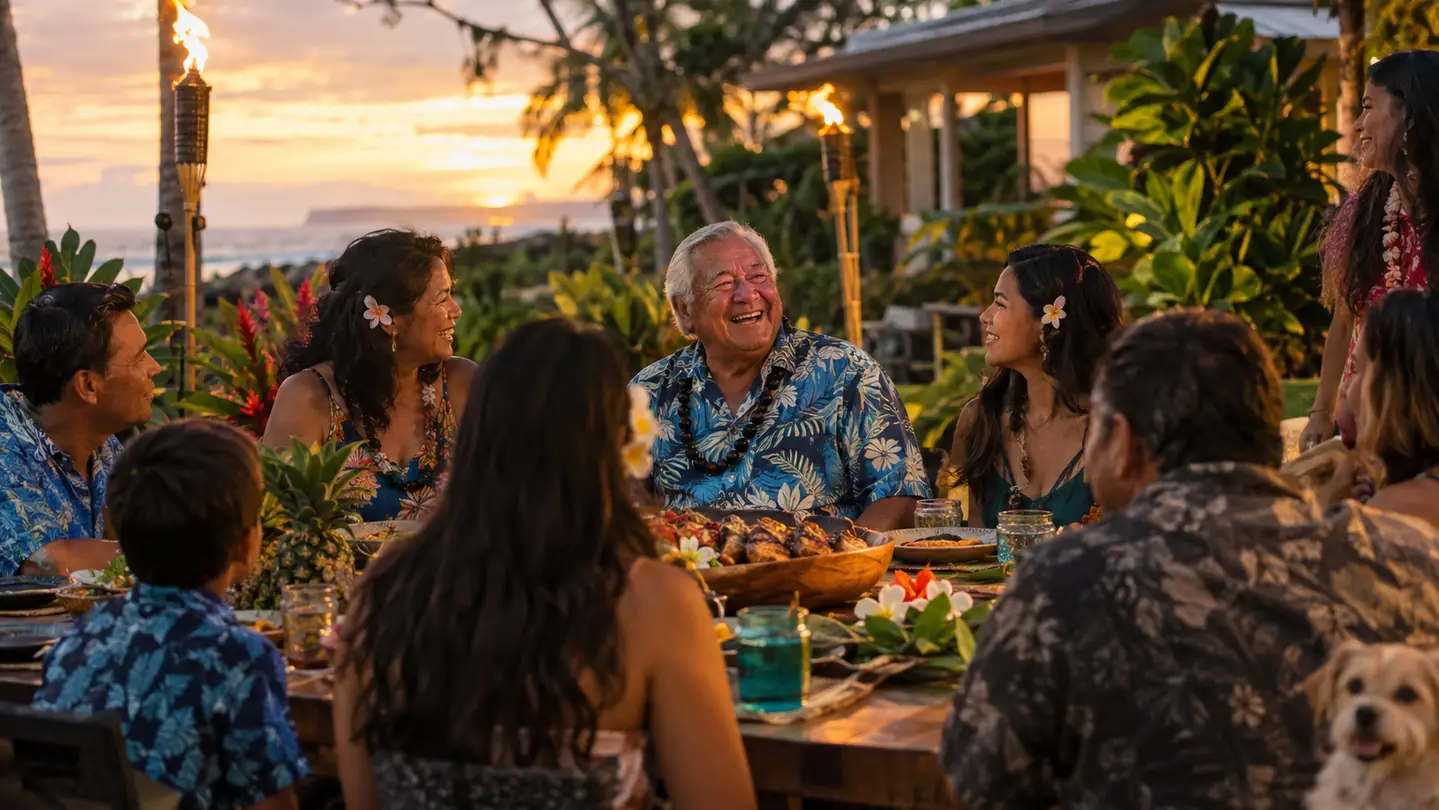 The Aloha Shirt That Saved Our Family Luau Photo